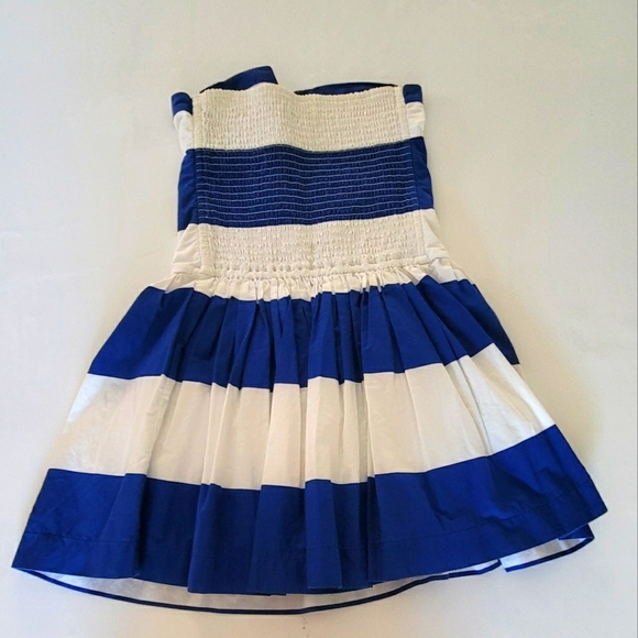 Abercrombie & Fitch - 100% Cotton Nautical Sailor Stripe Sleeveless Dress - Picture 3 of 8